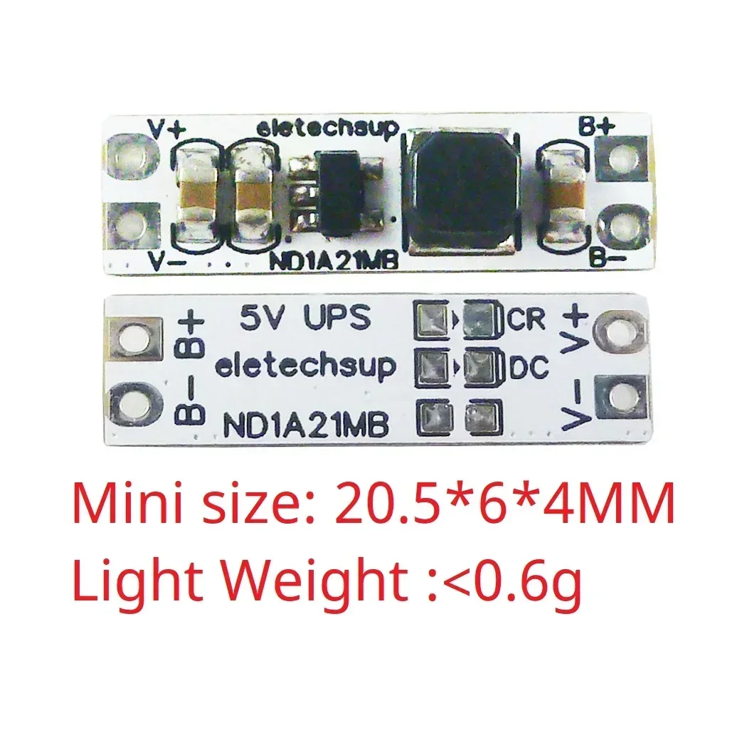 In-Out Shared Port Bidirectional 5V UPS Mini Board 3.7V 4.2V Lithium Battery Charge Discharge for Arduino ESP32 PI ESP8266 MCU