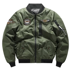 Men's Jacket 2024 Winter New Double-sided Wearable Large-sized Thickened Outdoor Adventure Stand Collar Coat Men's Flying Jacke