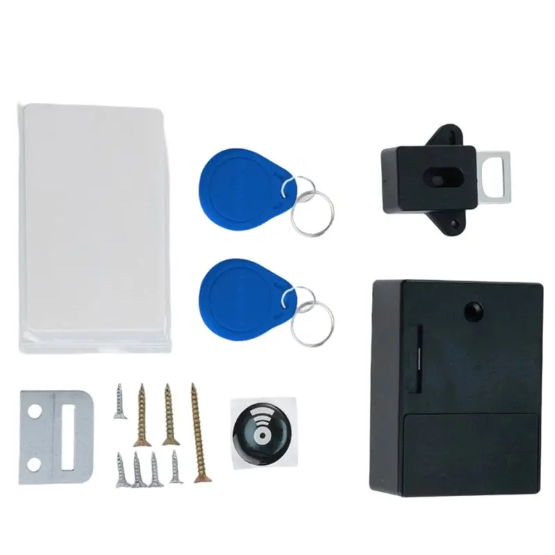 A42T-RFID Digital Lock- Smart, Invisible, No-Drill Installation For Furniture- Key Card Access A
