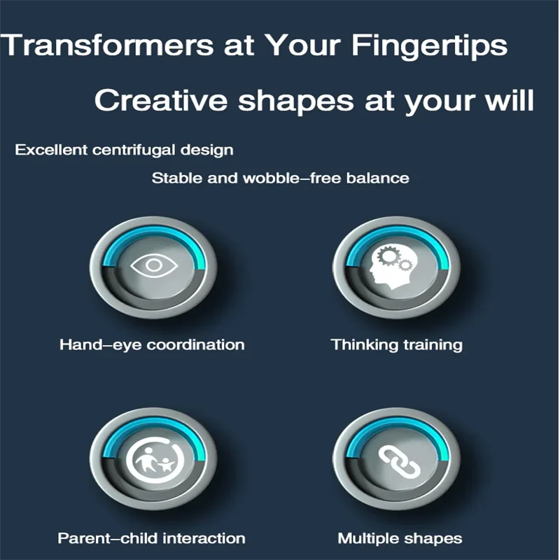 変形フィジェットスピナーチェーンおもちゃ子供のための抗ストレスハンドスピナーベントおもちゃ大人のストレスリリーフフィジェット感覚ジャイロギフト