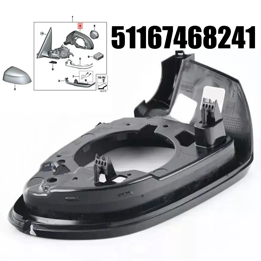 For BMW Front Left Side Mirror Cover Fits For G01/G02/G05/G06/G07 Series with OEM Number 51167468241 for Easy Replacement