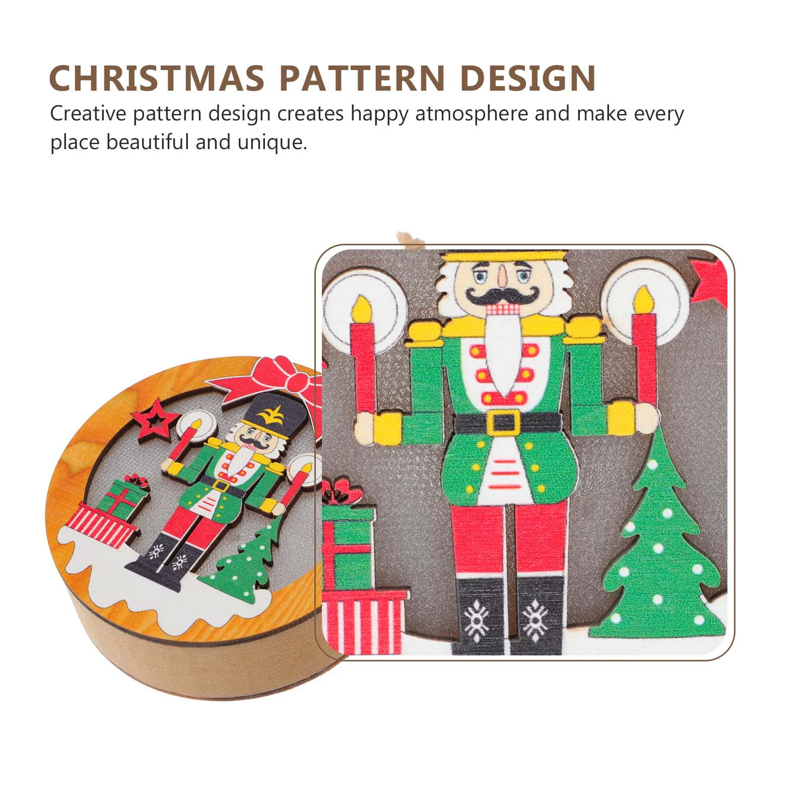 

1Pcs Xmas Tree Hanging Nutcracker Soldier Pendant Small Decorative Christmas Hanging Ornament Cute Xmas Festival Decor