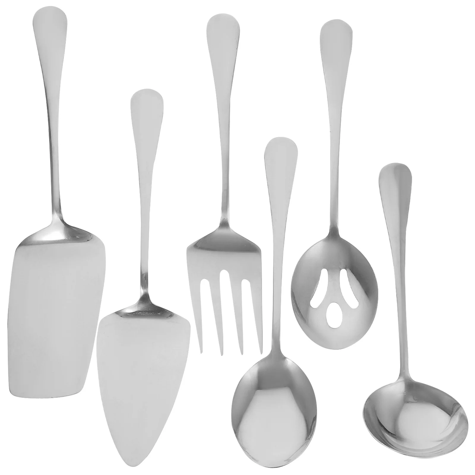 

1Set Stainless Steel Cutlery Set Ergonomic Design Indoor Outdoor Use Western Food Portable Flatware Fork Cutter Spoon Serving