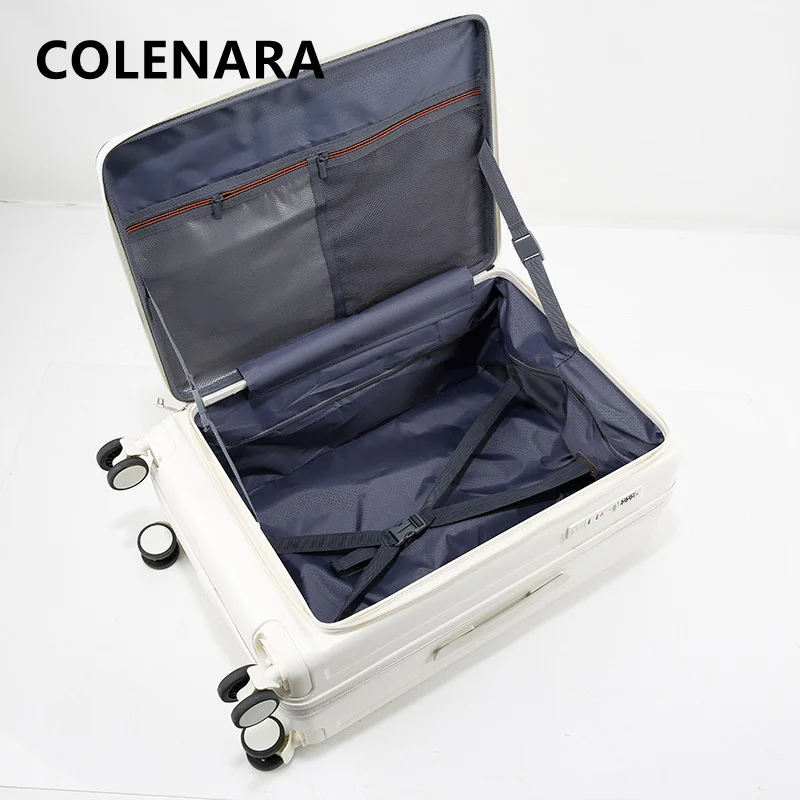COLENARA Rolling Suitcase ABS+PC Boarding Box Large Capacity Trolley Case Family Travel Essentials 20