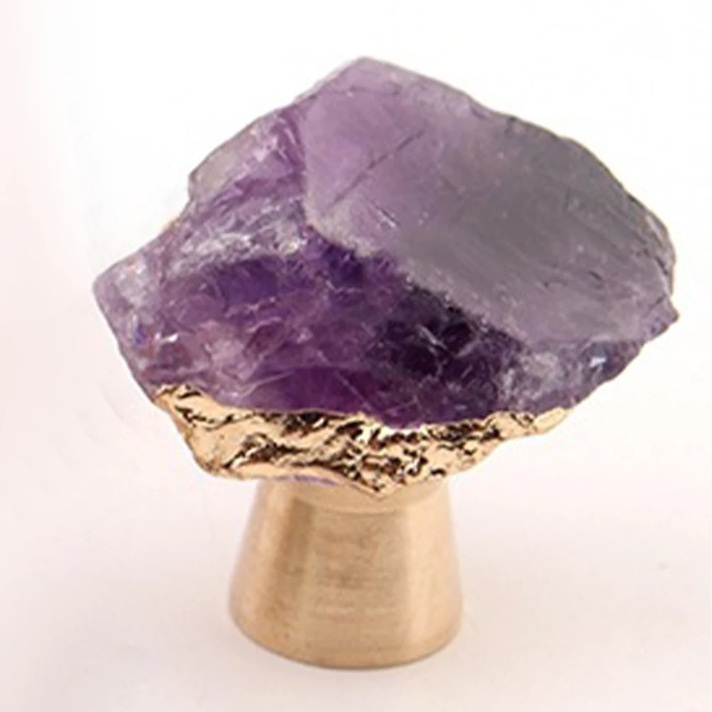 

Purple Crystal Door Handle Knob Modern Style Cabinet Knobs for Kitchen Drawers Wardrobe Pull Replacement Door Pulls Handle