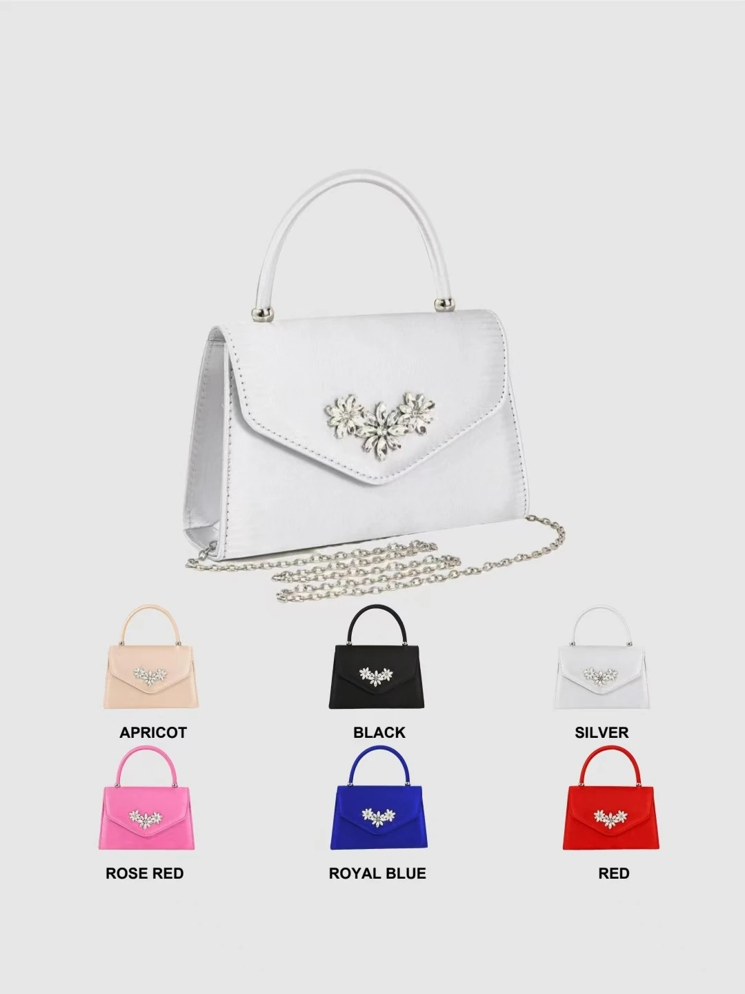 Damen-Dinner-Tasche, europäische und amerikanische Mode-Dinner-Tasche, mehrfarbige Kettentasche, Hochzeits-Party-Tasche für Frauen