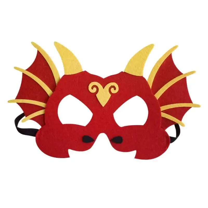 SN55Dinosaur Felt Masks for Boys and Girls, Halloween Jurassic World Dino Mask, Cosplay, Birthday Dinosaur Themed Fancy  Mas$@1w