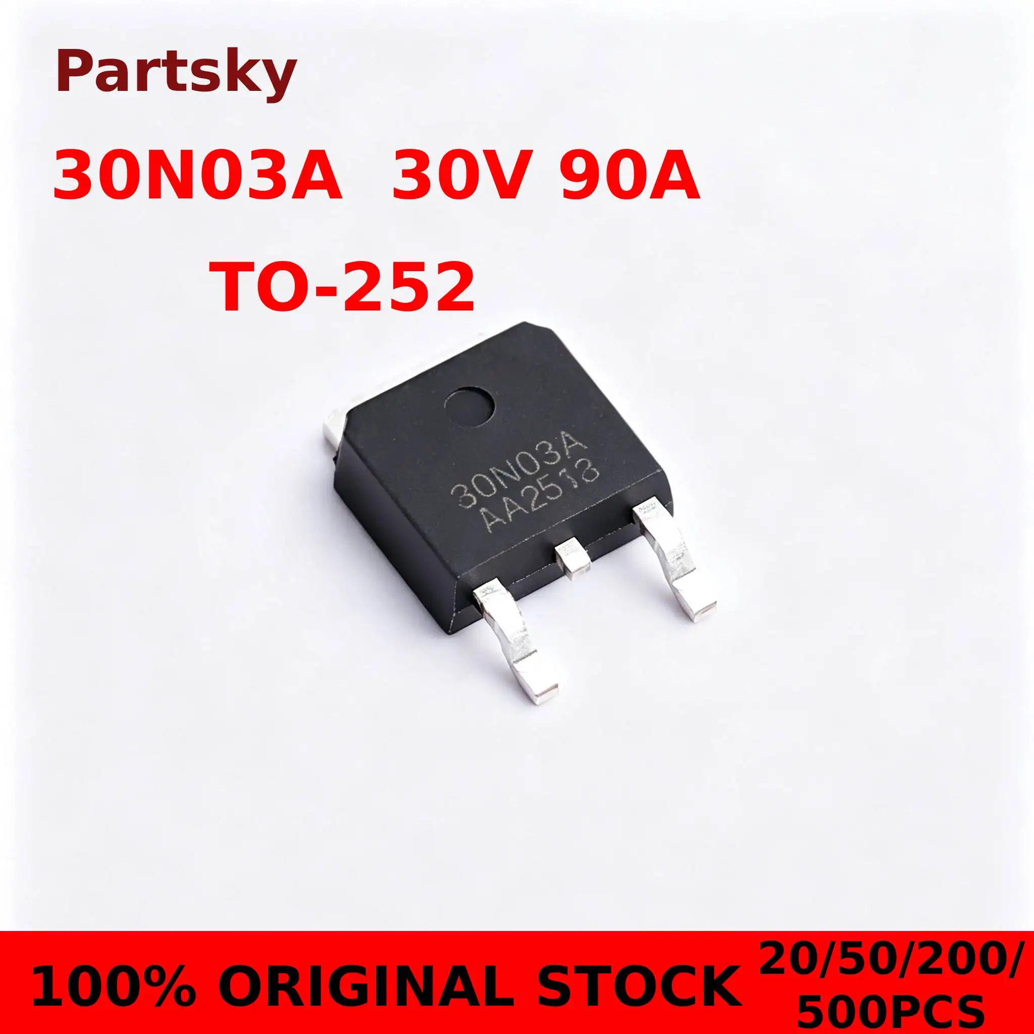 20/50/200/500PCS 30N03A TO-252 30N03 TO252 30V/90A N-channel MOS MOSFET Field Effect Transistor Chip SMD IC NEW ORIGINAL