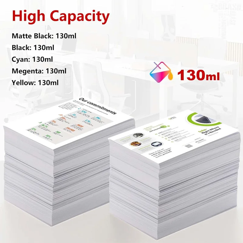 PFI-120 PFI 120 리필 잉크 카트리지 (칩 포함) 캐논 TM200 TM205 TM300 TM305 GP-200 GP-300 프린터용 빈 잉크 탱크