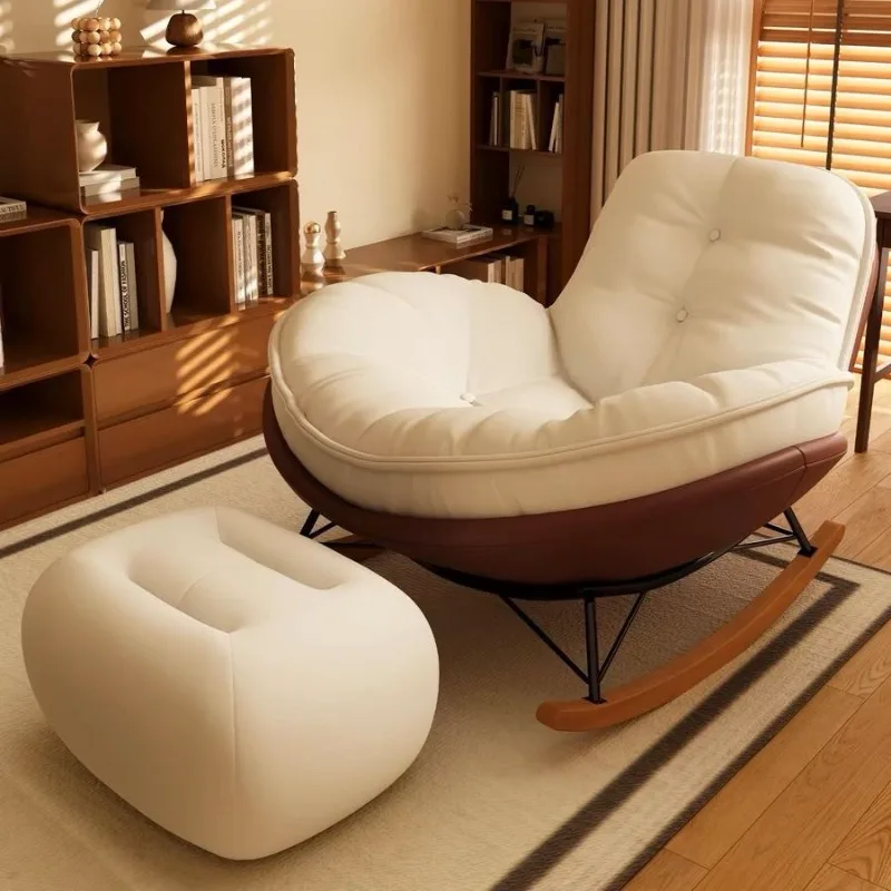 Home balcony leisure chair, adult lounge chair, living room reading with thickened features