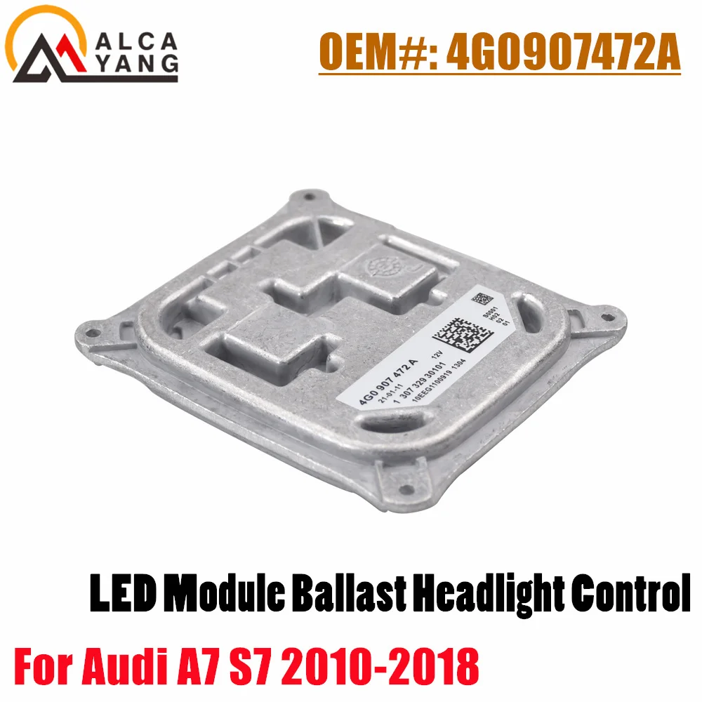 

4G0907472A 4G0907472B Front LED Light Control Module Driver Module Ballast Auto for Audi A7 3.0L S7 RS7 4.0L 2010-2018