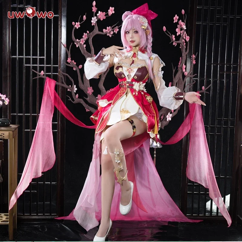 

UWOWO Elysia Cosplay Game Honkai Impact 3 Elysia Peachy Spring Herrscher of Human Ego Cosplay Costume