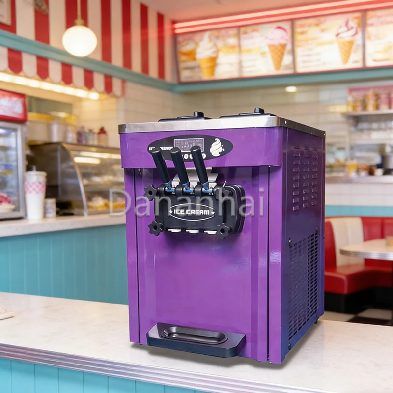 

Настольная коммерческая машина для мягкого мороженого и замороженного йогурта на три вкуса
