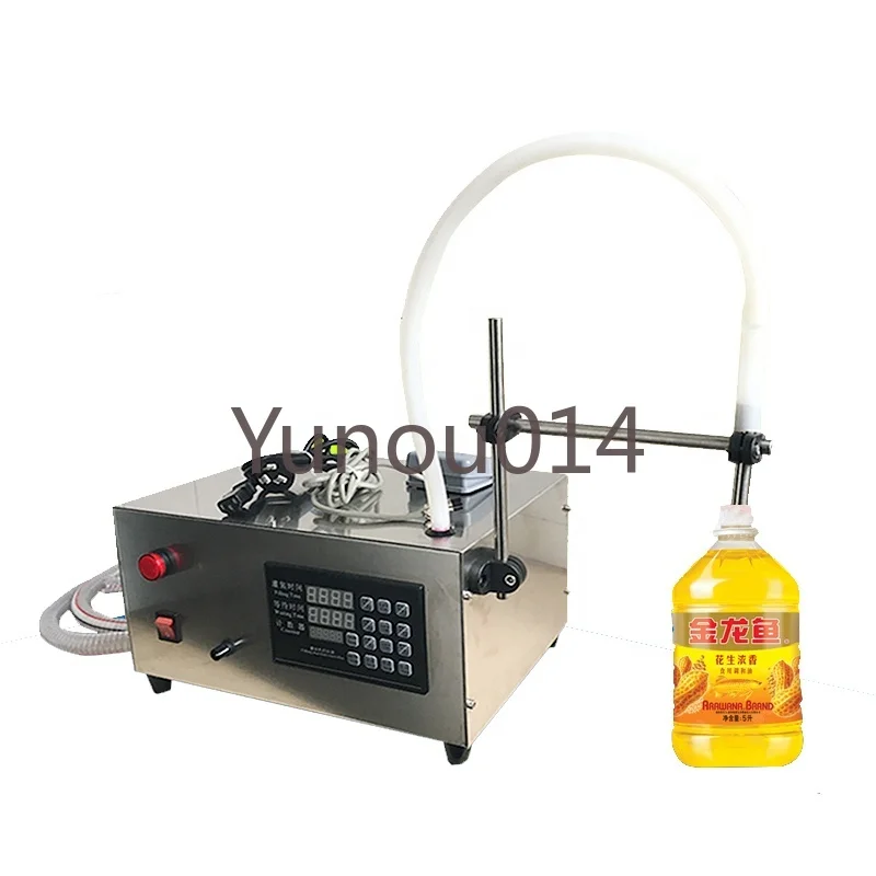 Automatic Bottle Filling Machine, 1 Nozzle, Digital Control Bottle Filler with Foot Pedal for Low Viscous, 17L per min Capacity