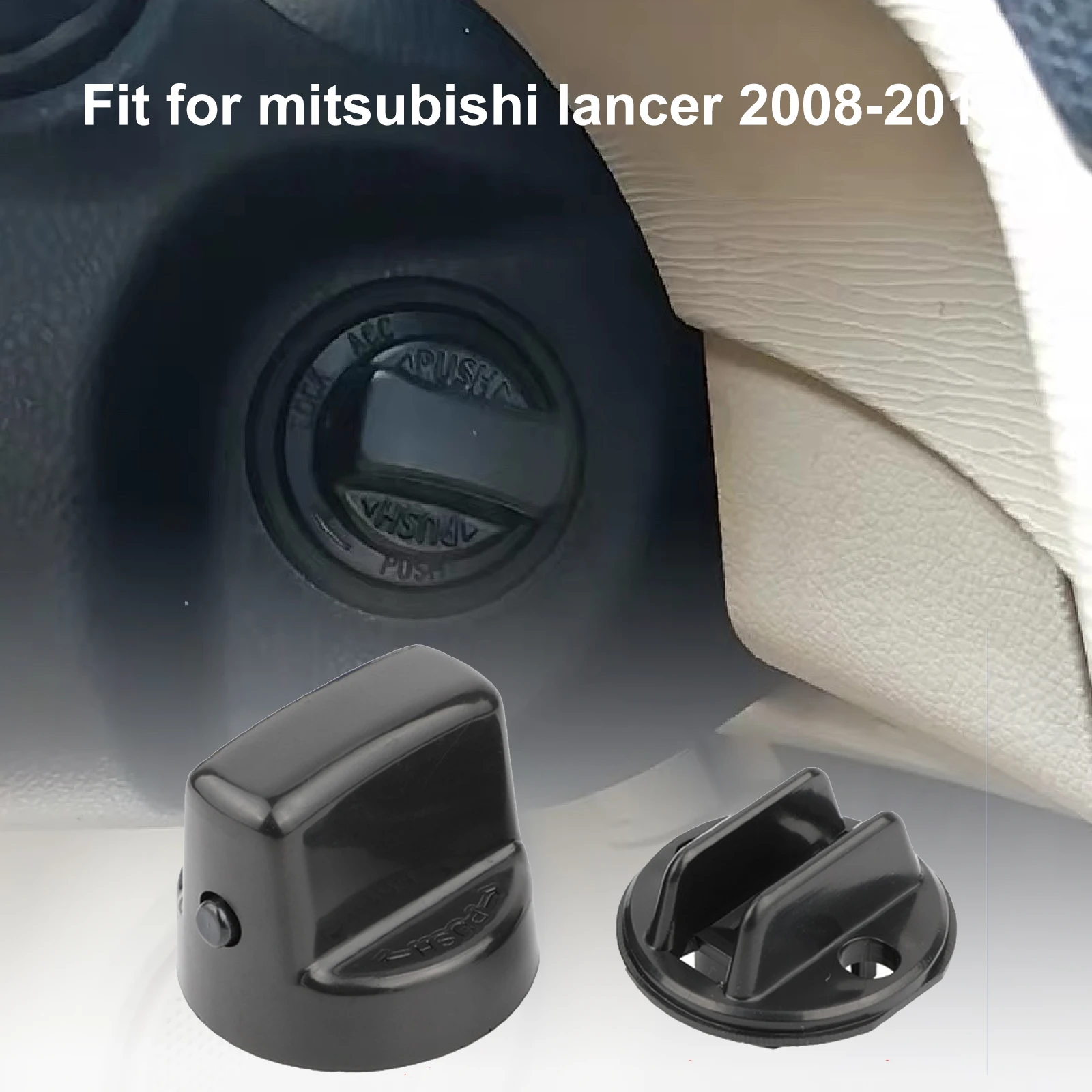 

For Mitsubishi Lancer Outlander Keyless Ignition Start Switch Knob Cap & Insert D461-66-141A-02 D6Y1-76-142