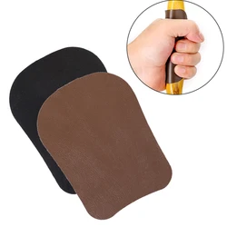 2pcs Leather Bow Grip Saddle Pad Cover Adhesive Bow Riser Protection Archery Protector Recurve Bow Hunting Accessories