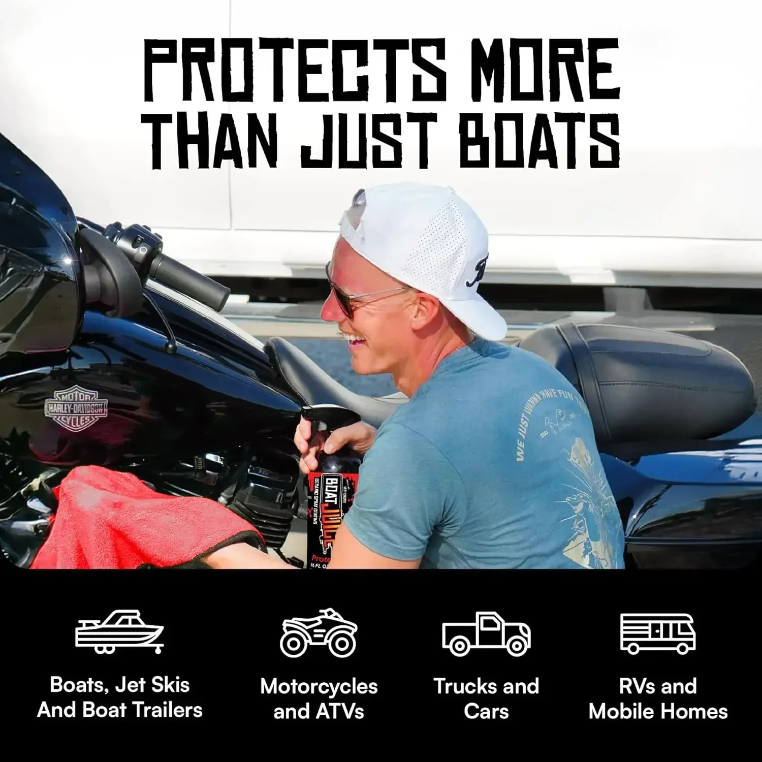 Boat Juice Protection Boat Ceramic Coating Wax Spray Marine Superior Shine Protection Scent Marine Detailing Cleaning