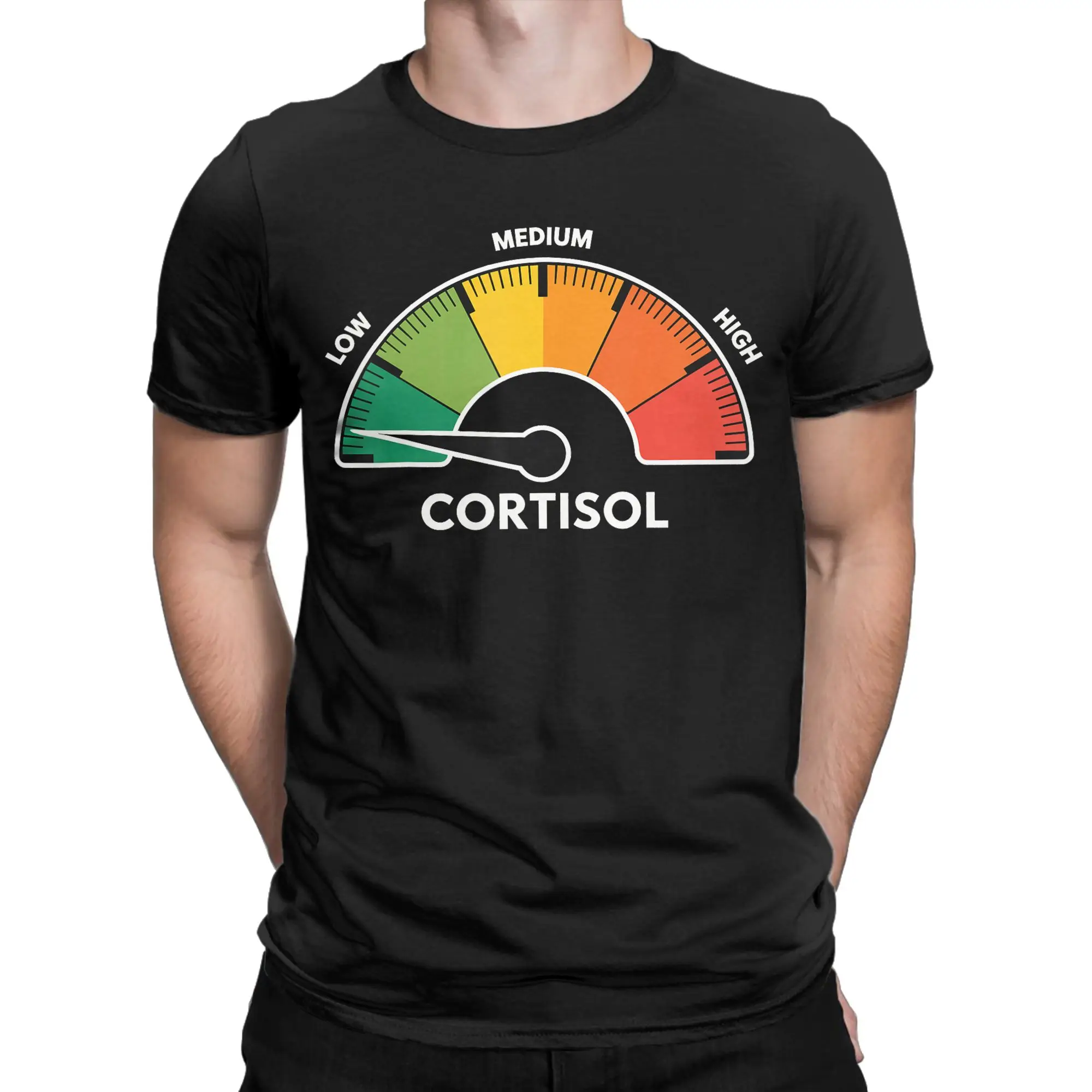 Couple T Shirt Funny Low Cortisol Level Stress T Shirts Fashion  Beach Tee Shirt Y2K Funny Custom Logo Cotton Clothing Gift