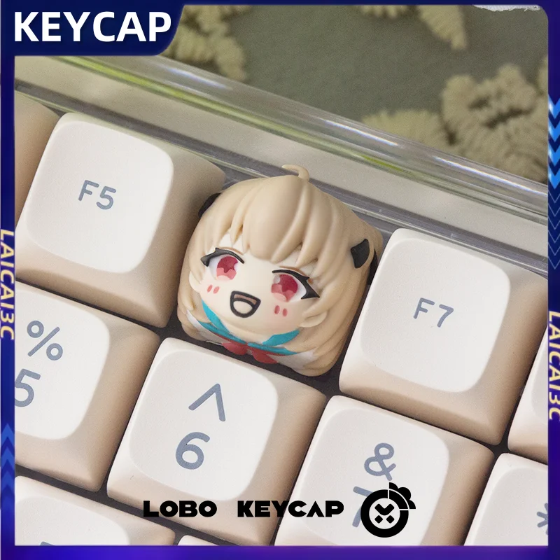 

Cute Anime Girl ATRI Theme Keycaps ESC Resin Cherry Profile Mechanical Keyboard 3D Cartoon Gift Collectibles PC Game Accessories