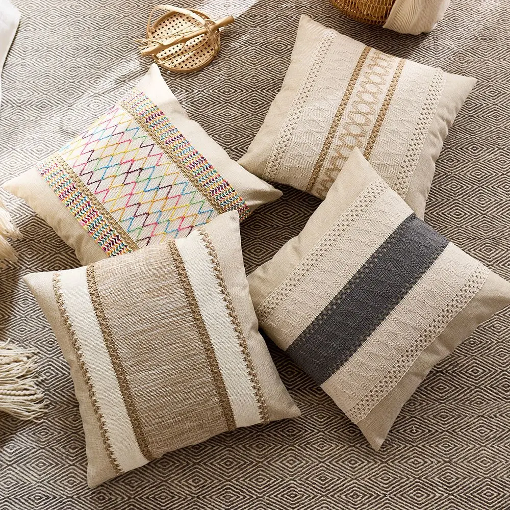 

Bohemian Cotton Leprosy Pillow Cover Light Luxury Bedhead Soft Package Cushion Sample Tenant Hall Pillowcase Sofa Pillow