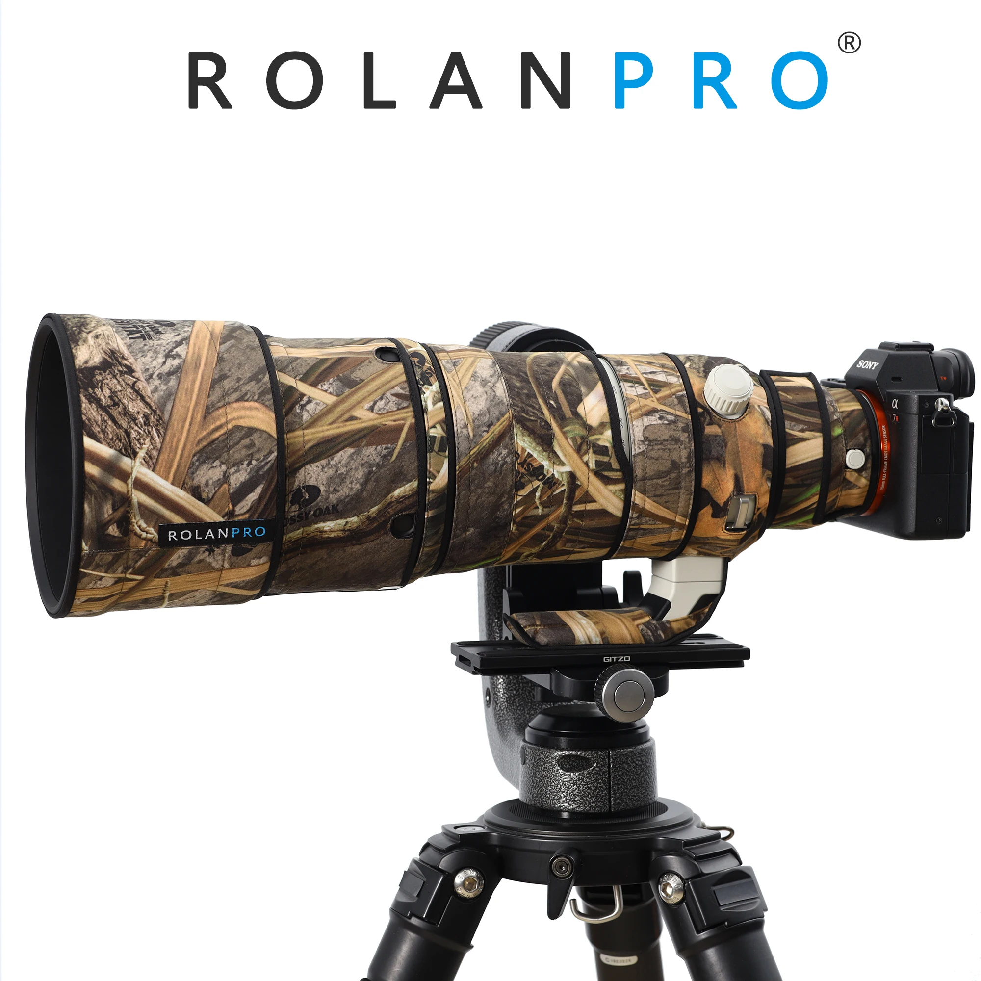ROLANPRO Lens Coat for Sony FE 100-400mm F4.5 GM OSS Lens Protective Sleeve Camera Protection Case Raincover Camouflage Cover