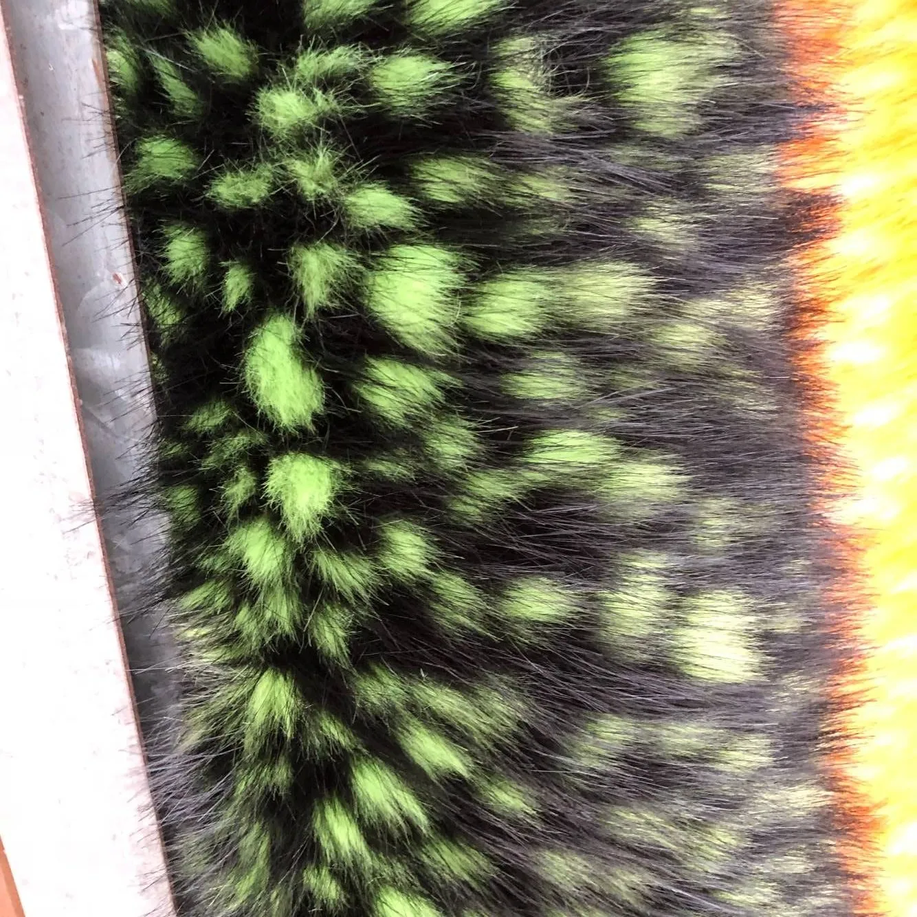 

180*50cm 3cm deer dot pineapple jacquard rabbit fur fabric for patchwork ling pile Jacquard Fox imitation faux fur fabric