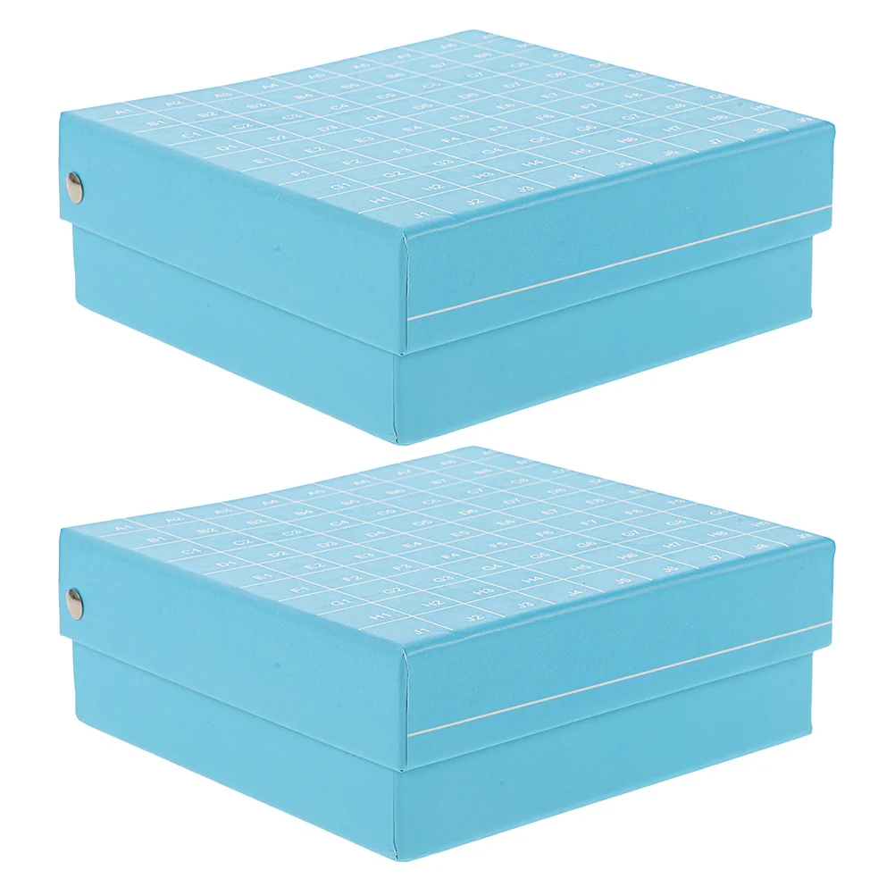 

2Pcs Tube Storage Holder for Freezer Durable Material Practical Accessory Efficient Sample Management Organized