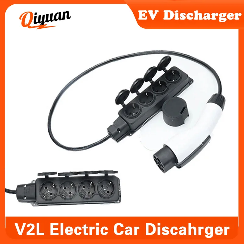 16A EU Socket Type1 Type2 GBT Plug Electricity Vehicles Discharge Suitable For GBT ioniq5 Mg4 Korean 220v Car Supports V2L