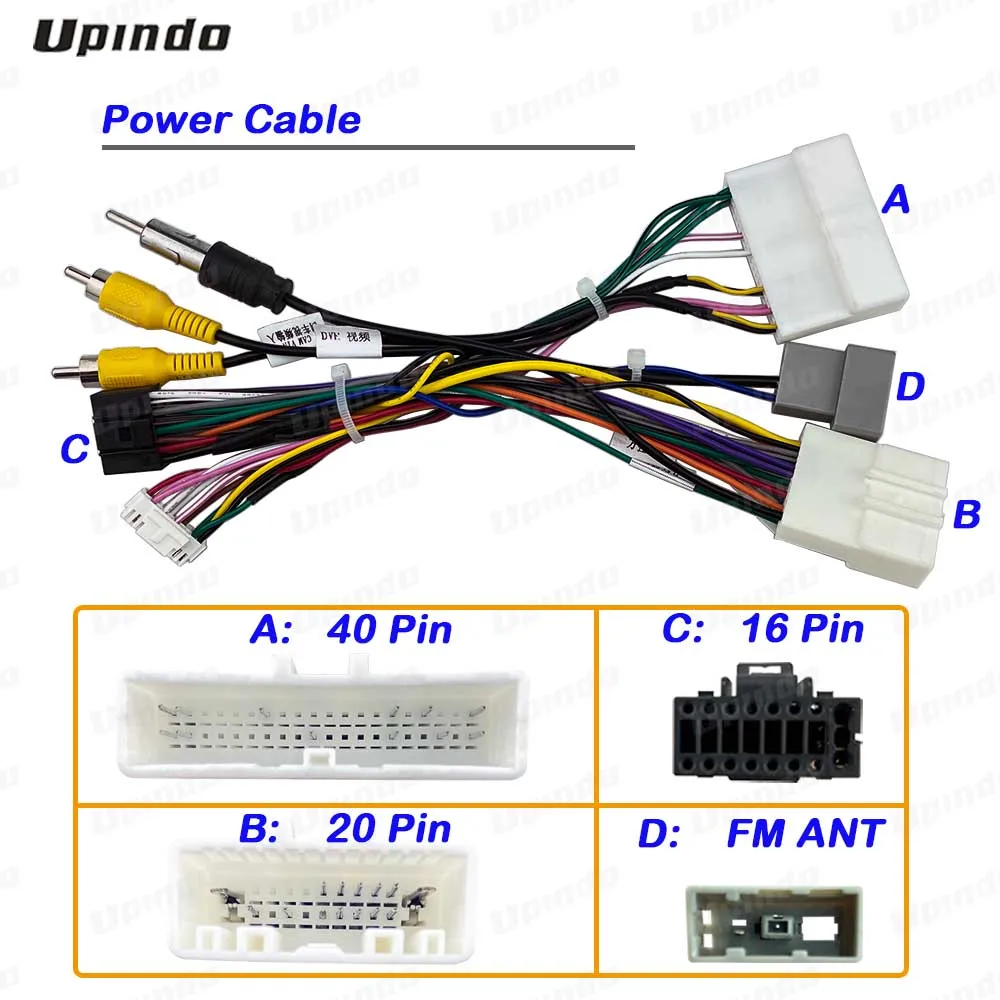 Car Radio Cable CAN-Bus Box Adapter for NISSAN Murano 2021 Wiring Harness Media Player Power Connector Socket