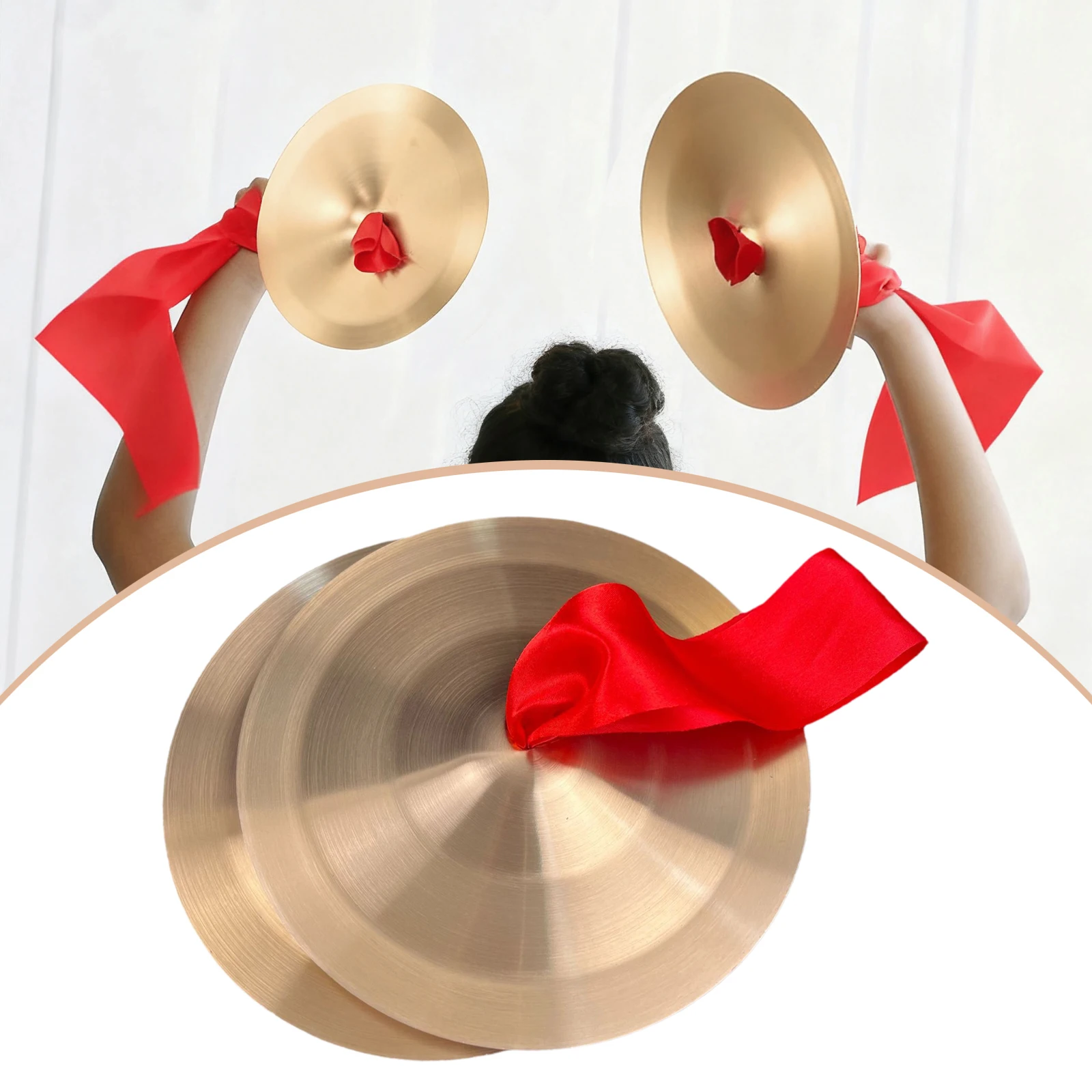 Band Percussion Instrument Children Adults Finger Cymbals Dance School Activities Sturdy view 2