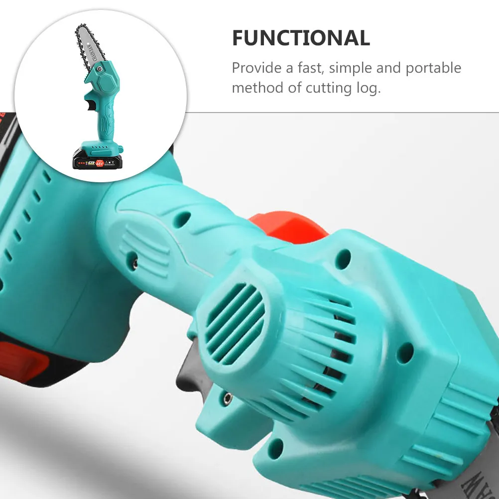 

Mini Electric Chainsaw 48V Eu Plug Cordless One-Handed Garden Logging Woodworking Powered Chain Saw Mini Chainsaw