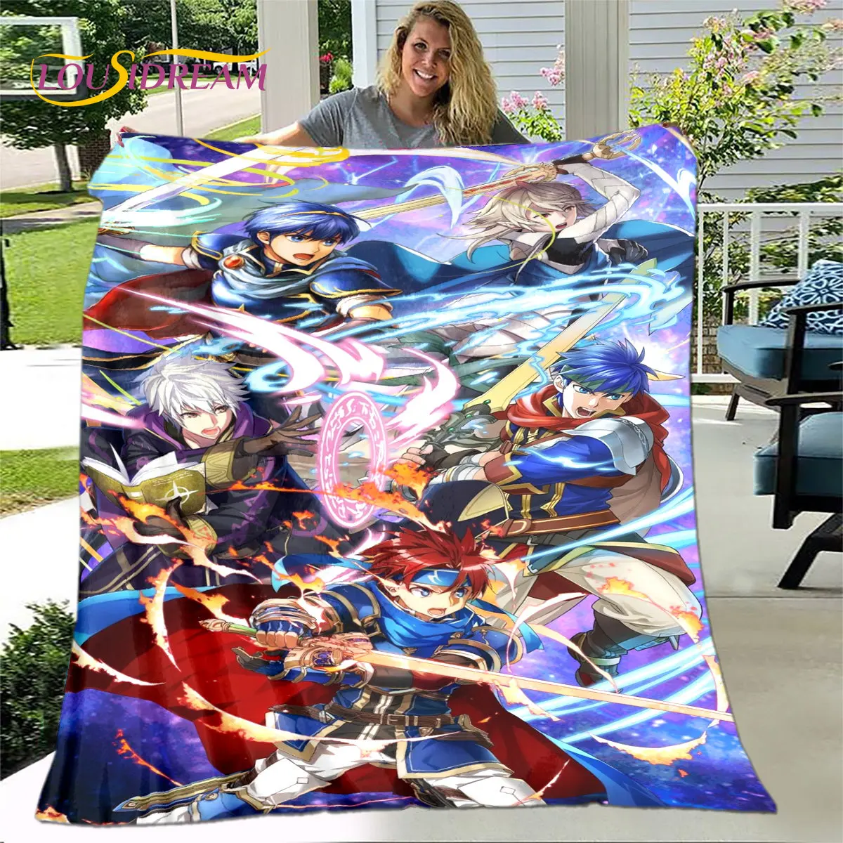 Game Fire Emblem Series Gamer Soft Plush Blanket,Flannel Blanket Throw Blanket for Living Room Bedroom Bed Sofa Picnic Cover Kid