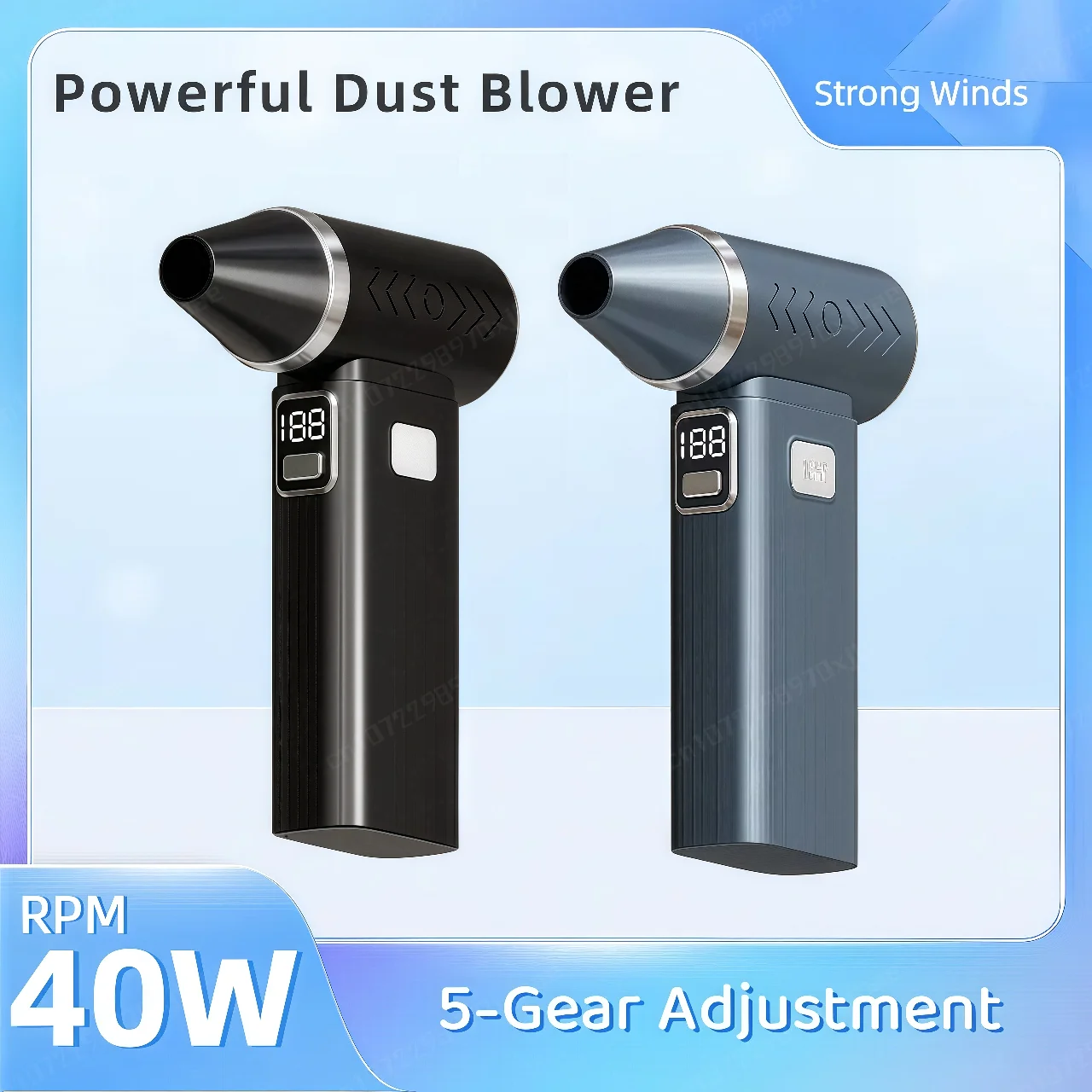 

Powerful Dust Blower 400000RPM High Speed Strong Blower 5-Gear Adjustment Brushless Turbo Jet Blower Mini Compressed Air Duster