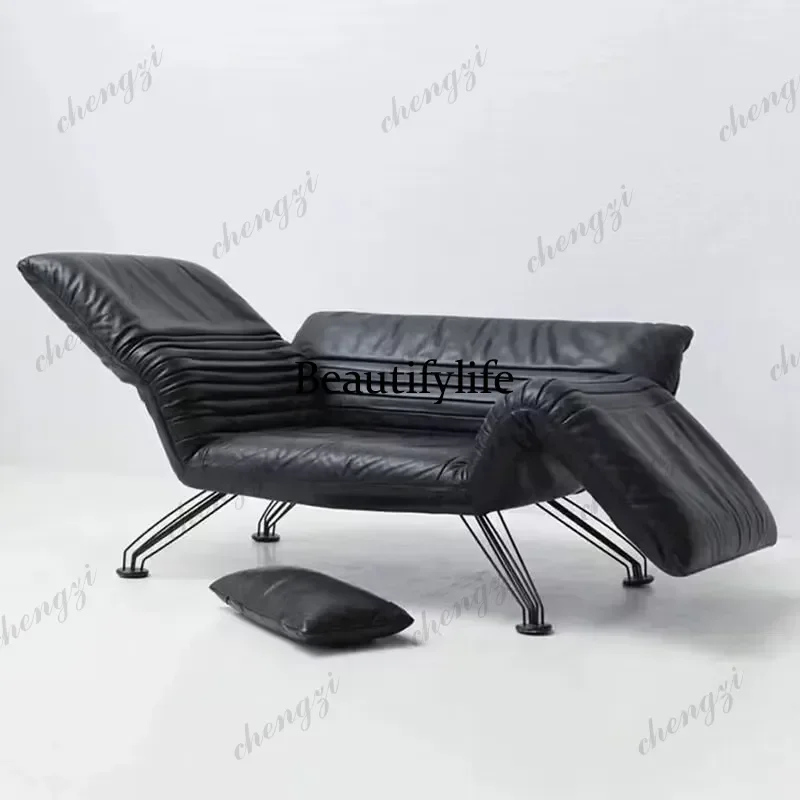 Y136 Medieval casual folding armrest recliner designer living room butterfly single sofa chair