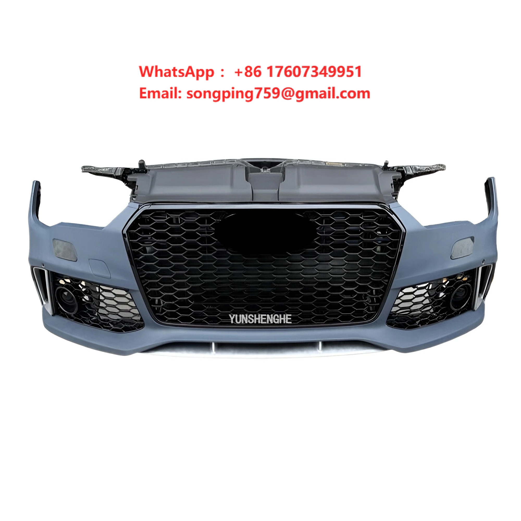 High Quality Suitable for Audi RS7 Premium replacement Car Front Bumper Grille Radiator Water Tank