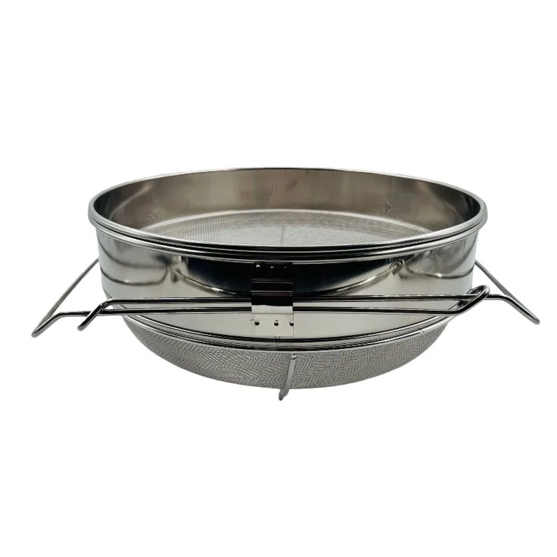 ForLarge European Stainless Steel Double-layer Filter Honey Filter Retractable Screen Filter Impurities Beekeeping Tool