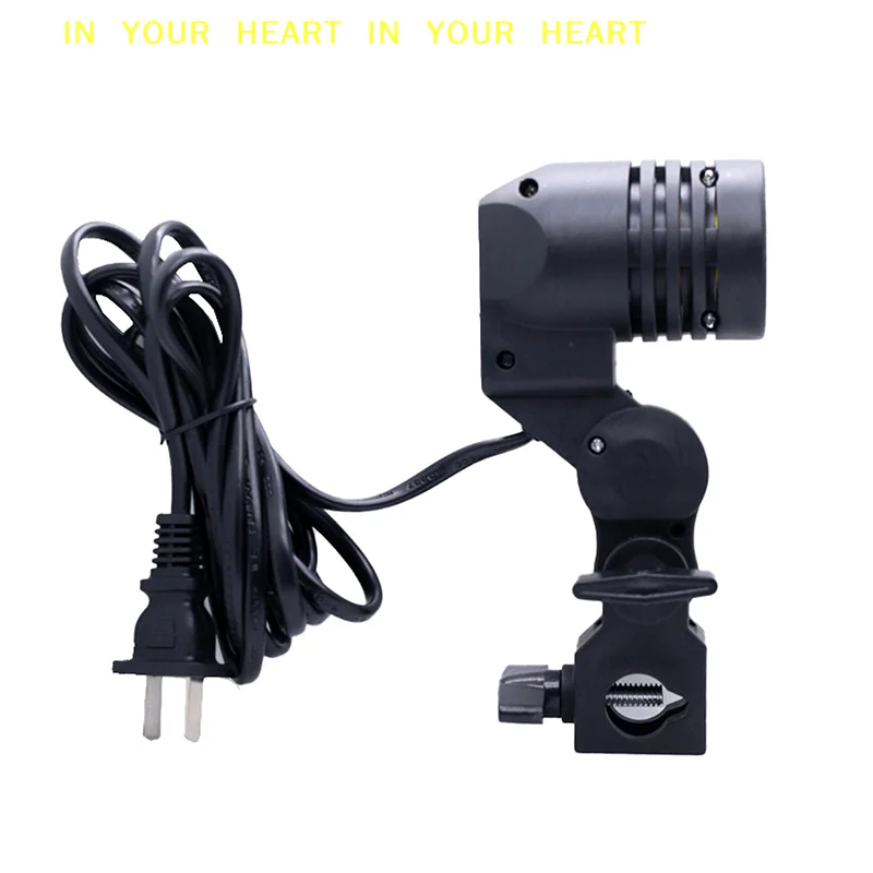 【X】Photography Light Bulb Mount For Photo With 1.8M Cable Cord Light Bulb Stand E27 AC Socket Lamp Single Head Bulb Holder