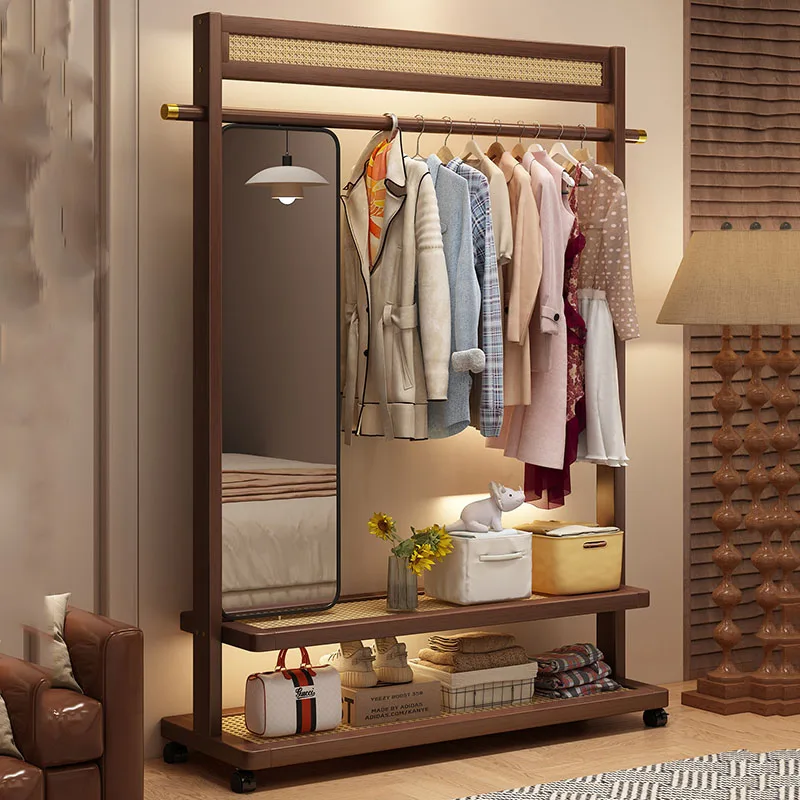 Luxury Storage Coat Racks Standing Wooden Clothes Living Room Hotel Coat Racks Garment Arara De Roupa Living Room Furniture