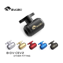 Bykski Hand Anziehen Wasser Ablauf Stop Ventil Schalter G1/4 ''Innengewinde für Computer Kühlung System Connector fitting B-DV-CEV2