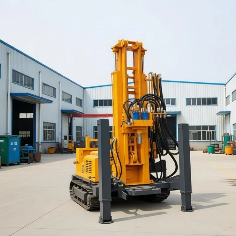 Customized 200M Pneumatic Mobile Wheel Drilling Machine Water Well Drilling Rig Machine