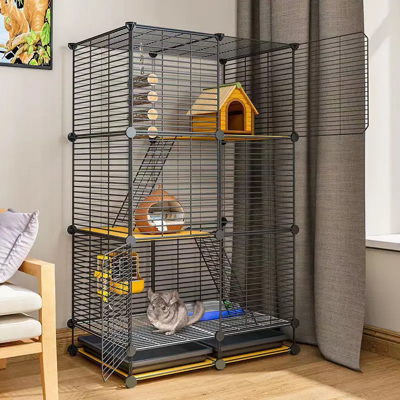 

Chinchilla cage Household floor cage Honey bag Glider feeding Squirrel Special Extra large cage