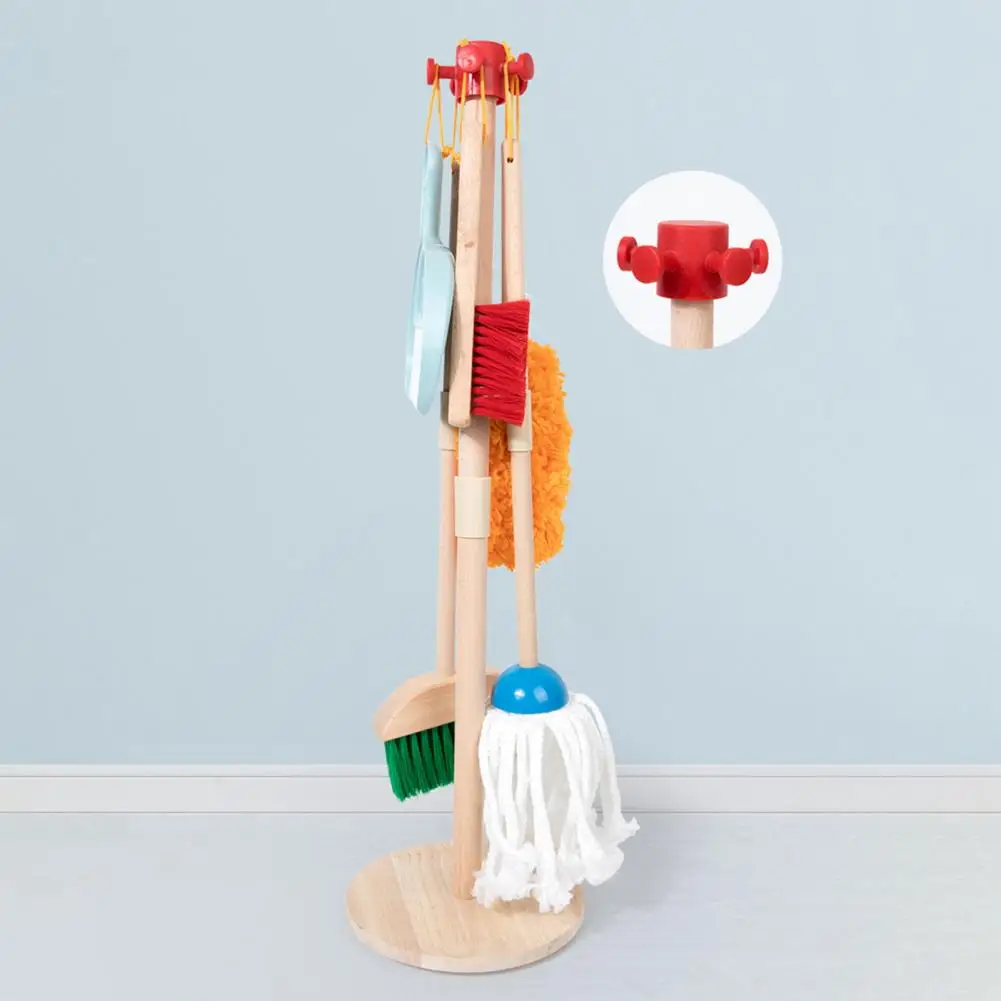 

Детские развивающие игрушки Монтессори, деревянный детский набор игрушек с метлой, шваброй, набор для ролевых игр для мальчиков и девочек в возрасте от 3 лет