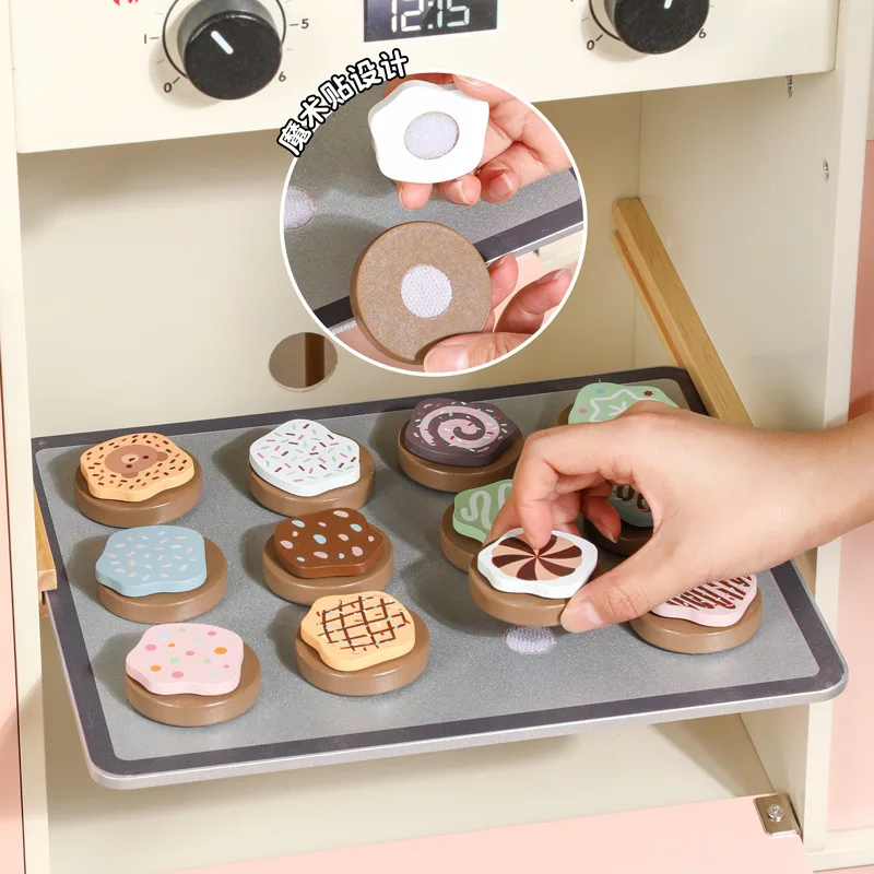 Maison de jeu de Simulation en bois pour enfants, réfrigérateur rose, ensemble de jouets ménagers de cuisine, jouet de Simulation éducatif pour l'éducation précoce