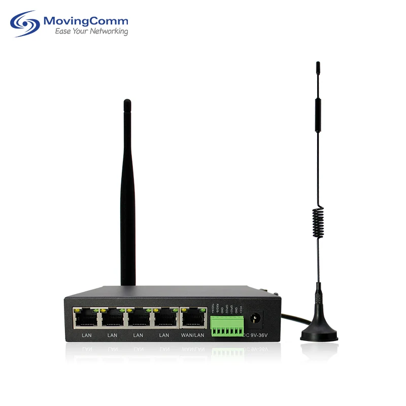 Din Rail Mount Mini Industrial 4G Cellular Router Modem China 300Mbps Cat4 4G Cpe Industry 3G/4G Wifi Router With Sim Card