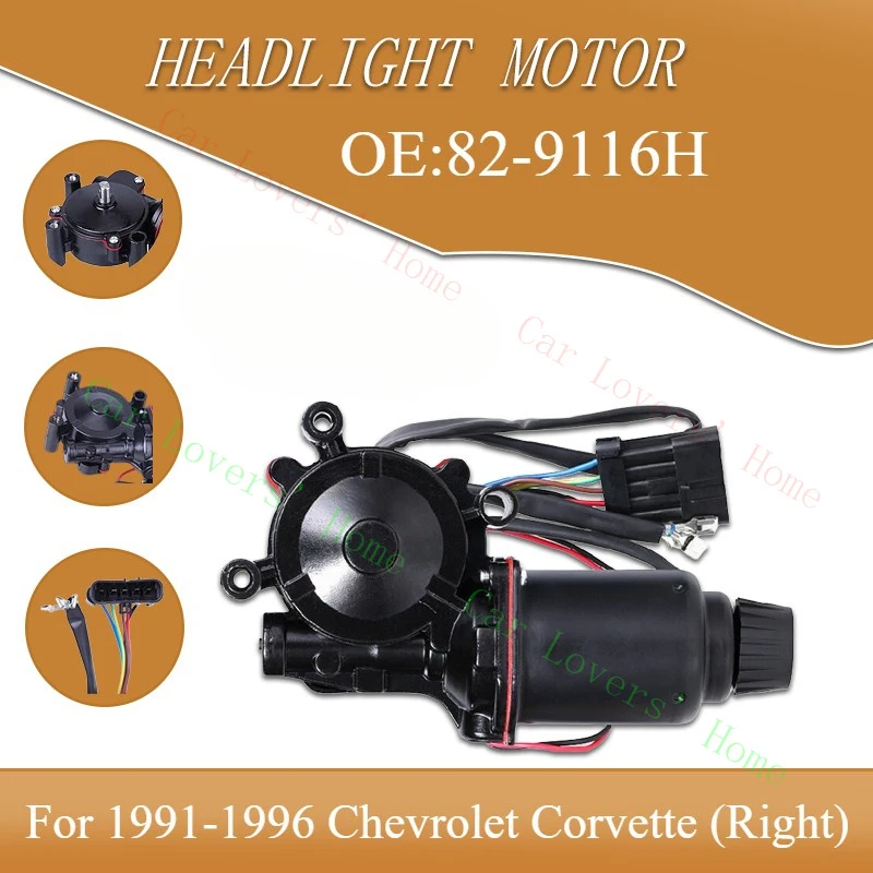 

Мотор фары A+ для Chevrolet Corvette C4 1991-1996, правый, пассажирский, RH 16516134