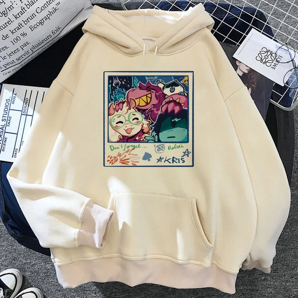 Deltarune sweatshirt women kawaii fashion graphic 2026 gothic winter warm pullover Sport Coat