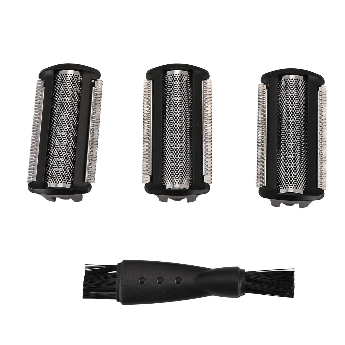 AYMR-3 Pack Shaver Head Replacement Trimmer for Philips Bodygroom BG 2024 - 2040 S11 YSS2 YSS3 Series with Brush