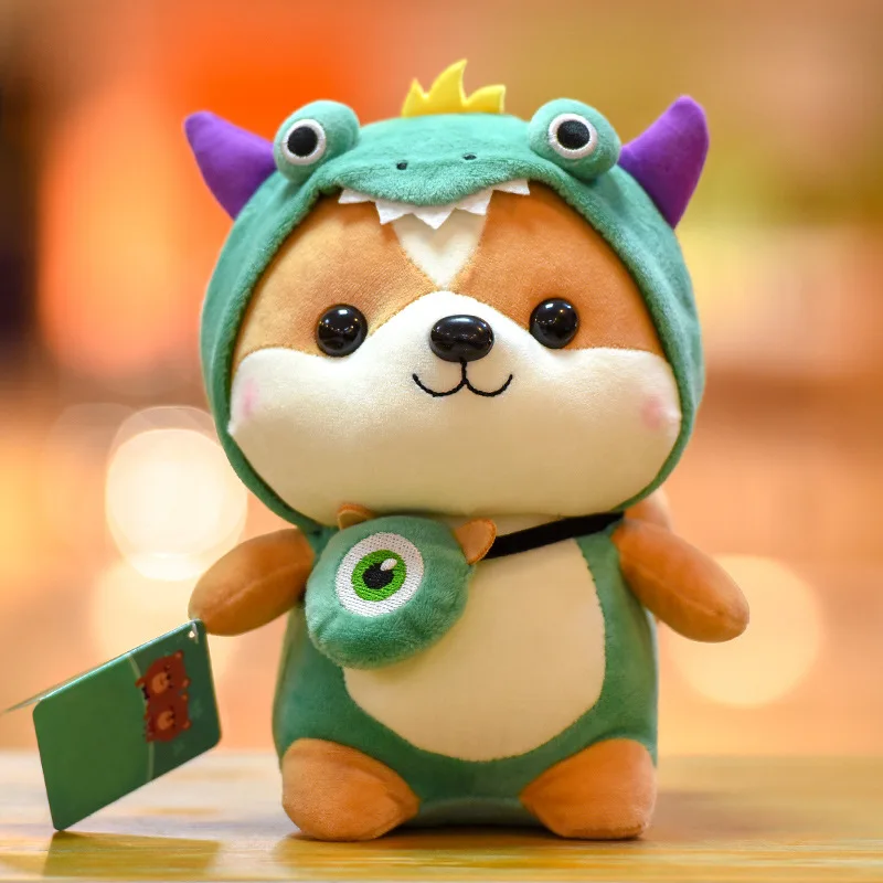 Adorable Shiba Inu Puppy Plush|Fluffy Stuffed Animal Doll|No-Shedding Washable Fabric|25-40cm Multiple Sizes|Kids Sleep Buddy