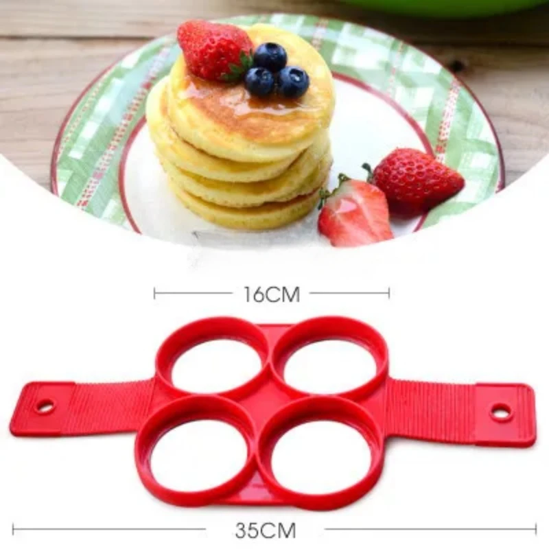 

Egg Pancake Ring Nonstick Pancake Maker Mold Silicone Egg Cooker Fried Egg Shaper Moulds for Kitchen Baking Accessories