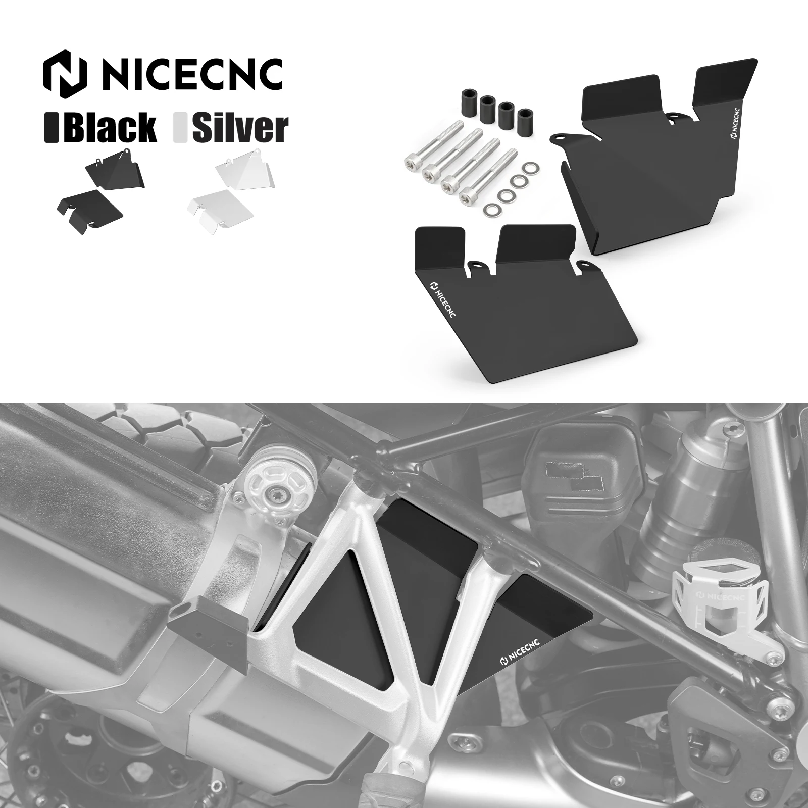 

NICECNC Rear Passenger Seat Recess Cover For BMW R1250GS 2018-2023 R1250GS Adventure 2018-2023 2022 2021 2020 R1250GS Adv 2022